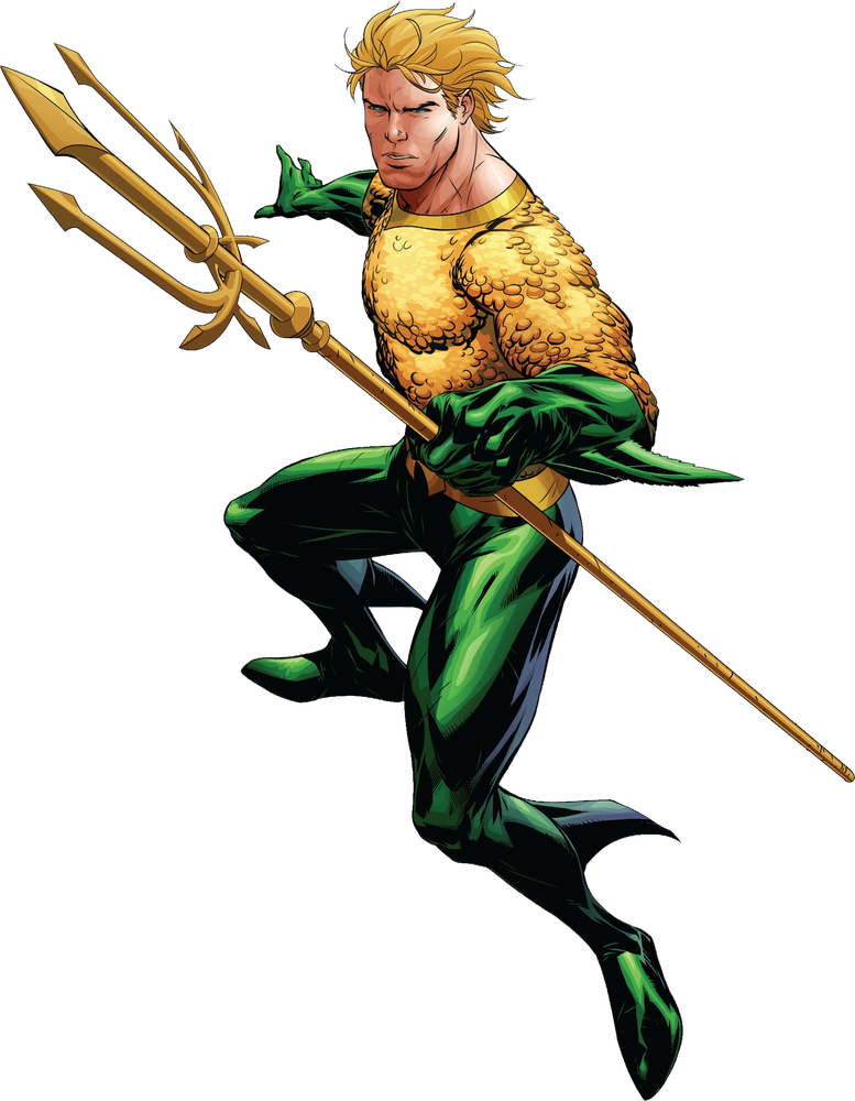 Aquaman, Arthur Curry, orange scale shirt
