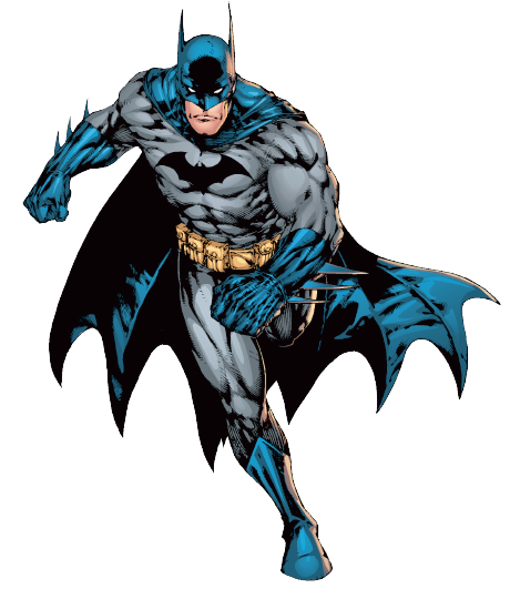 Batman, Bruce Wayne, classic blue-and-gray