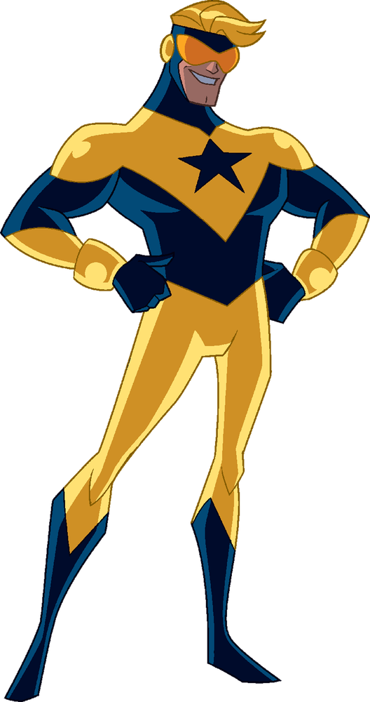 Booster Gold, Michael Carter, classic blue/gold suit