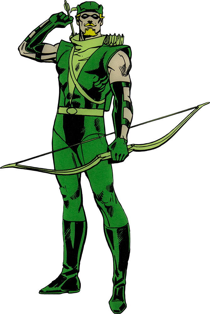Green Arrow, Neal Adams-era design in the 1982 DC licensing style guide