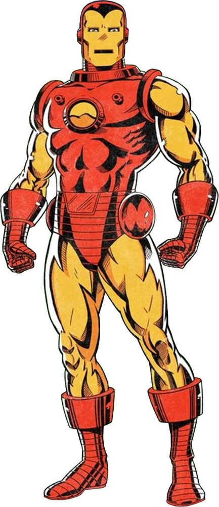 Iron Man, Classic red-and-gold comic armor, pre-Silver Centurion