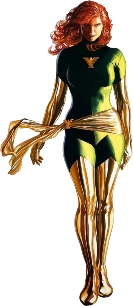 Jean Grey, Jean Grey, green Phoenix costume without flame effects