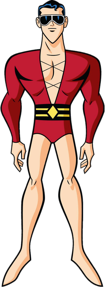 Plastic Man, Patrick O’Brian, classic red suit