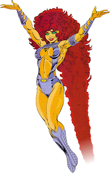 Starfire, Classic costume in Who’s Who #10 (1991), Tom Grummett / Al Vey