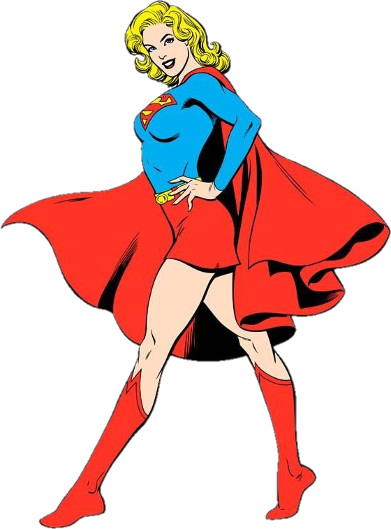 Supergirl, Classic red-skirt licensing costume, Garcia-Lopez illustration