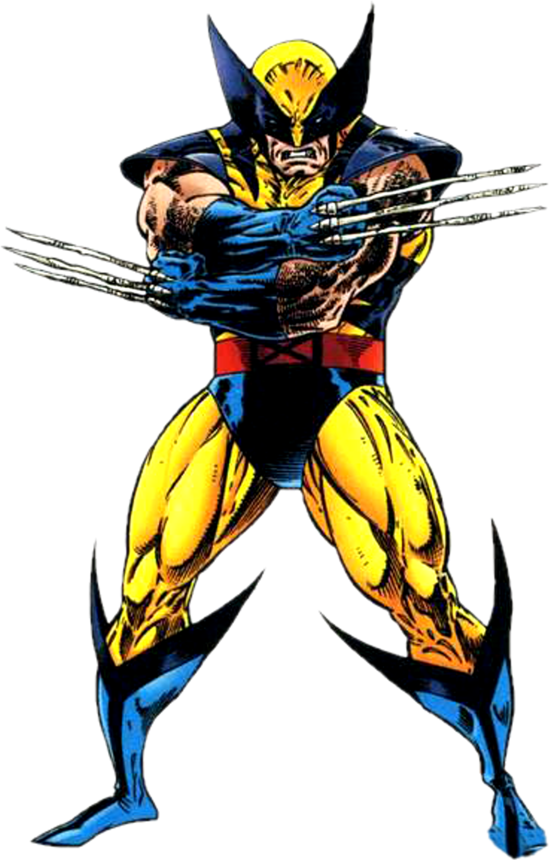 Wolverine, Logan, classic tiger-stripe costume